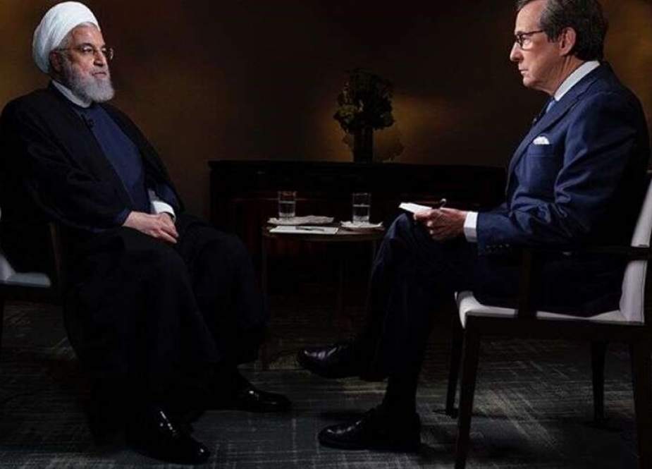 Hassan Rouhani saat wawancara dengan  Fox News, Selasa, 24/05/19.