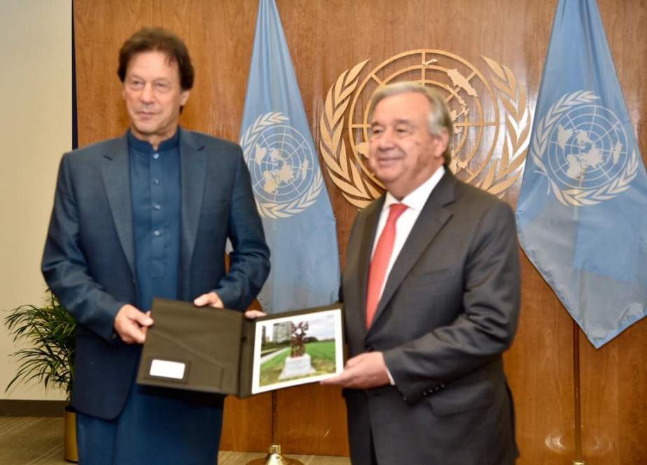 عمران خان کی اقوام متحدہ کے سیکریٹری جنرل انتونیو گوتریز سے ملاقات