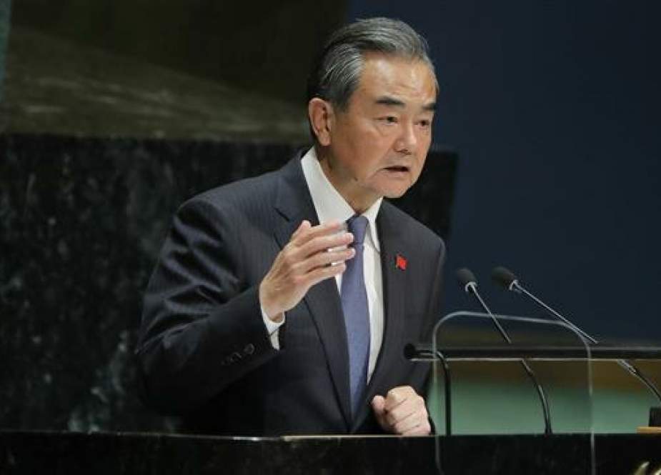 Chinese Foreign Minister Wang Yi addresses at UN headquarters in New York.jpg