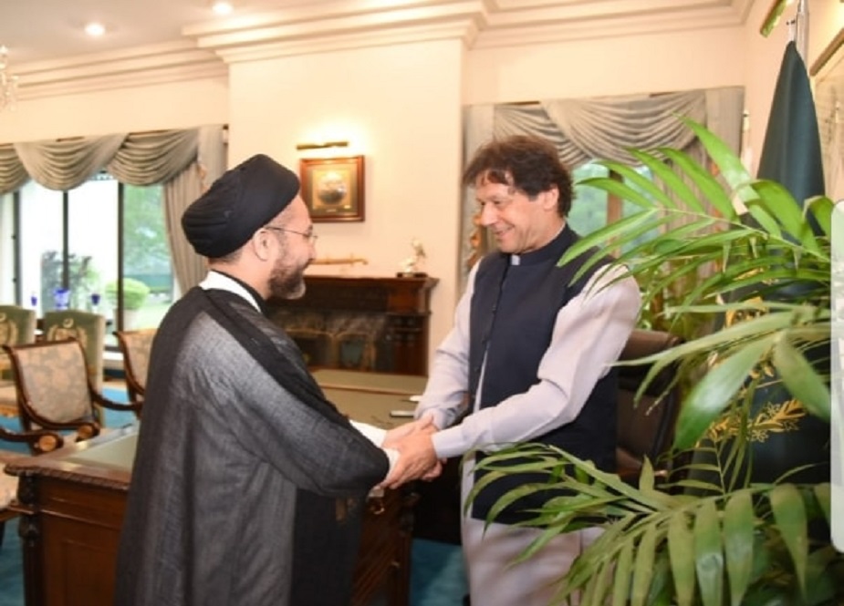 اسلام آباد، علامہ شہنشاہ نقوی کی وزیراعظم عمران خان سے ملاقات کی تصاویر