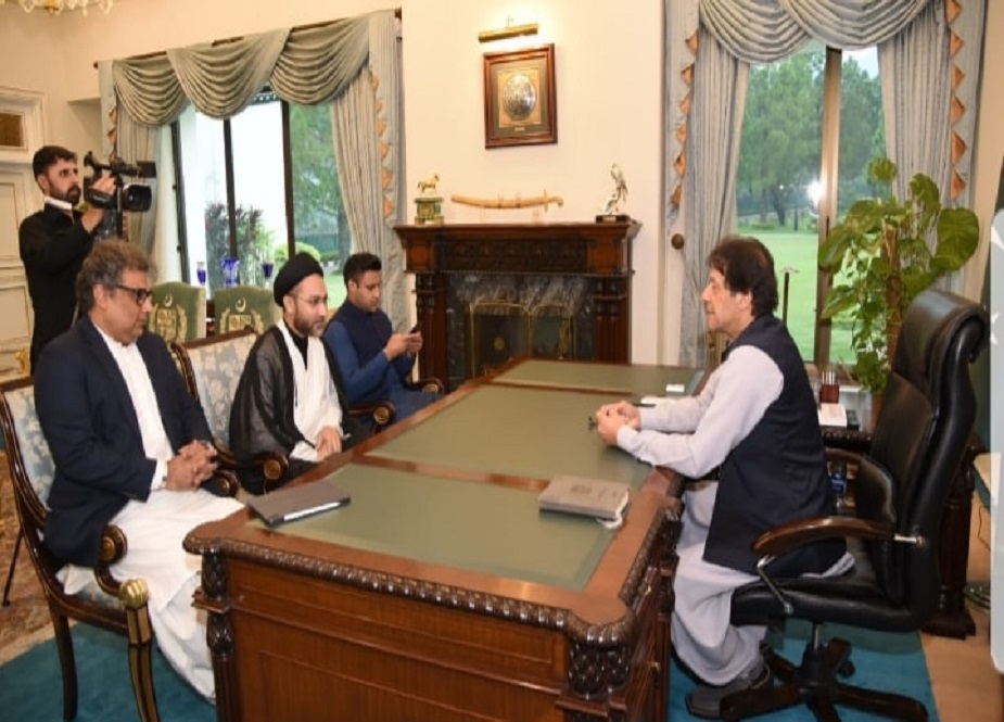 اسلام آباد، علامہ شہنشاہ نقوی کی وزیراعظم عمران خان سے ملاقات کی تصاویر