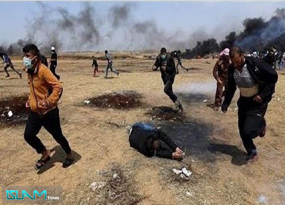 غاصب اسرائیلی فوجیوں کی فائرنگ سے 1 فلسطینی شہید 54 زخمی