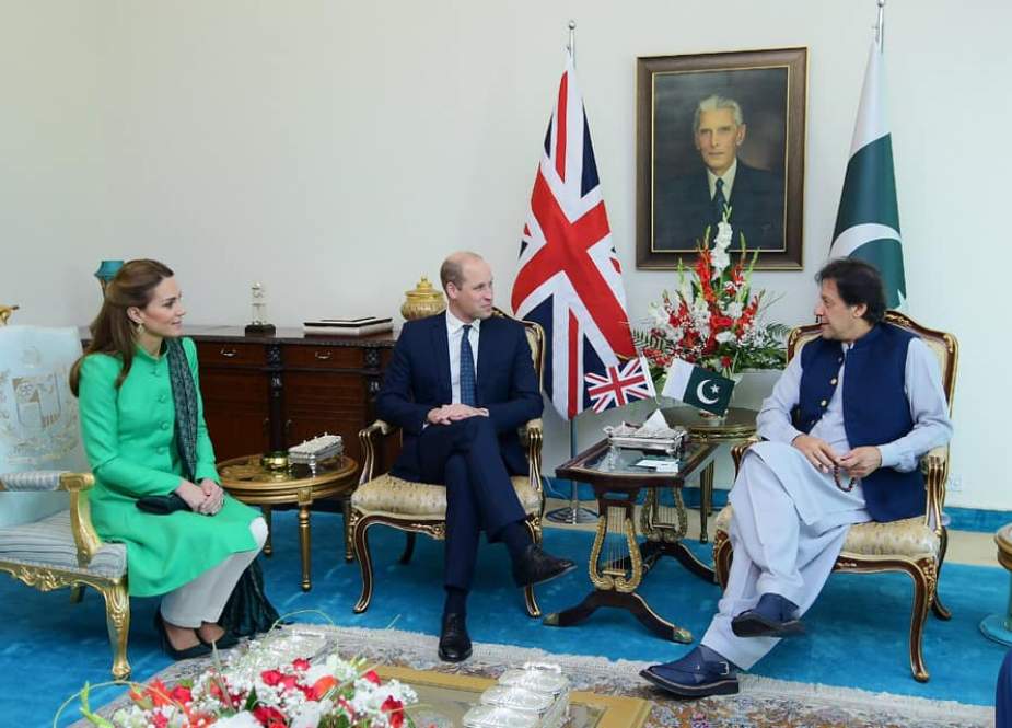شہزادہ ولیم اور کیٹ مڈلٹن کی صدر پاکستان اور وزیراعظم سے خوشگوار ماحول میں ملاقات