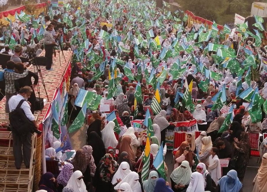 اسلام آباد، جماعت اسلامی شمالی پنجاب کے زیراہتمام خواتین آزادی کشمیر مارچ کی تصاویر