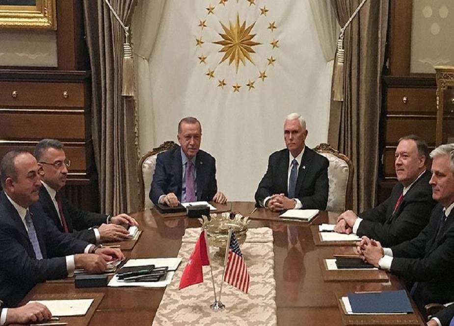 امریکی نائب صدر اور سیکریٹری خارجہ کا دورہ ترکی، ترک فوج کا پانچ دن کیلئے سیز فائر
