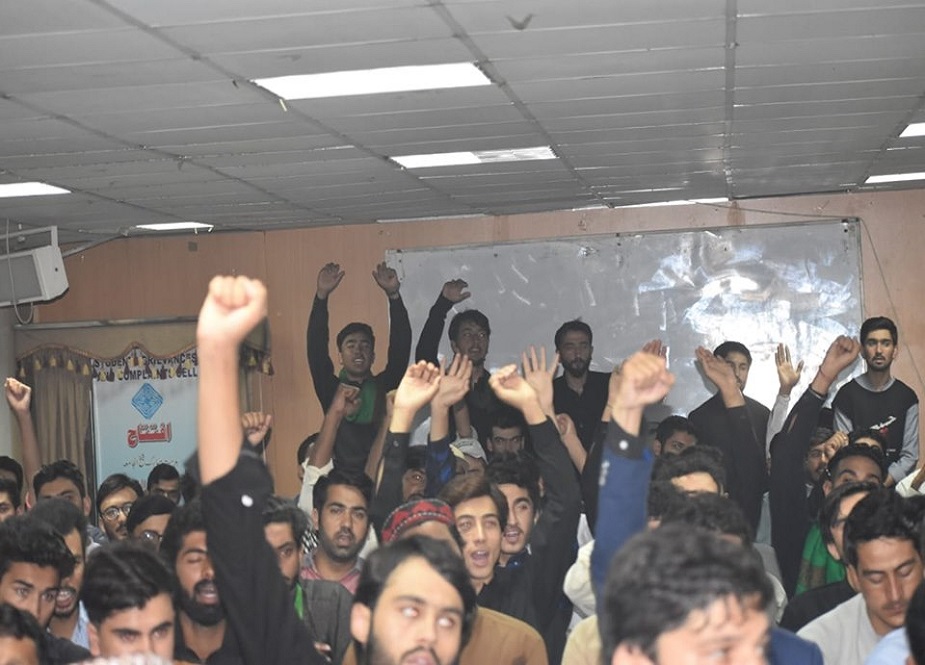 اسلام آباد، وفاقی اردو یونیورسٹی میں آئی ایس او کے یوم حسینؑ کی تصاویر
