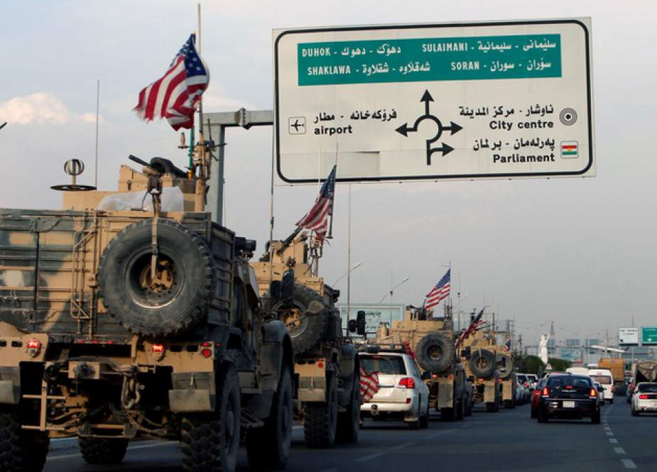 A convoy of US vehicles is seen after withdrawing from northern Syria, in Erbil, Iraq © Reuters / Ari Jalal