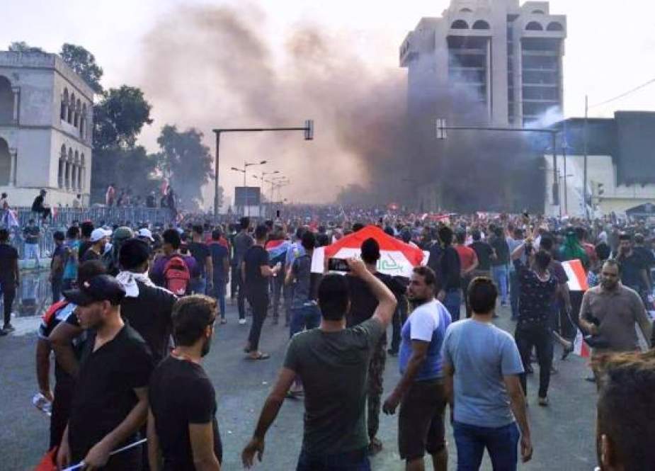 عراق میں حکومت مخالف مظاہروں میں امریکہ کا کردار