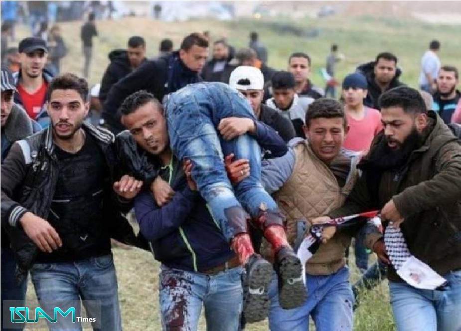 غاصب اسرائیلی فوجیوں کی اندھا دھند فائرنگ 77 فلسطینی زخمی