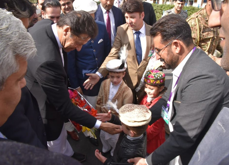 وزیر اعظم  پاکستان عمران خان کے دورہ گلگت کی تصویری جھلکیاں