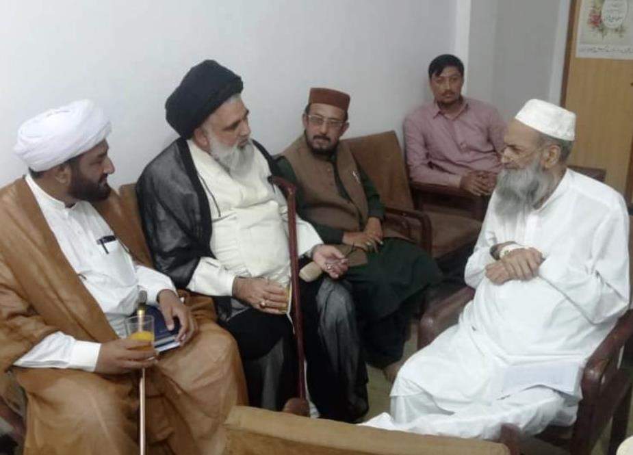 علامہ سید جواد نقوی کی مفتی خان محمد قادری سے ملاقات، باہمی دلچسپی کے امور پر تبادلہ خیال