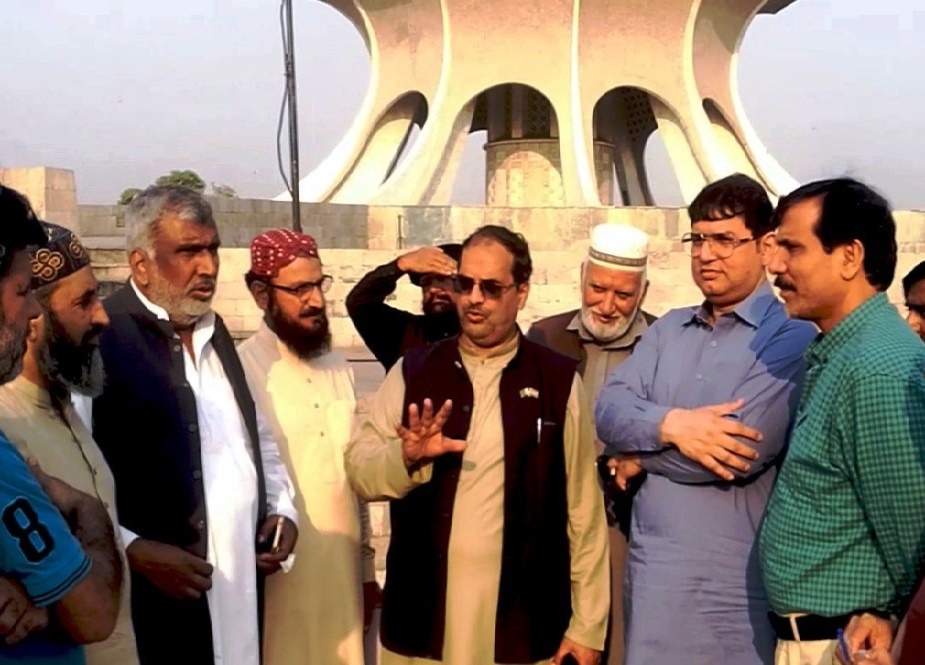 عالمی میلاد کانفرنس، منہاج القرآن کے وفد کا مینار پاکستان گراونڈ کا دورہ