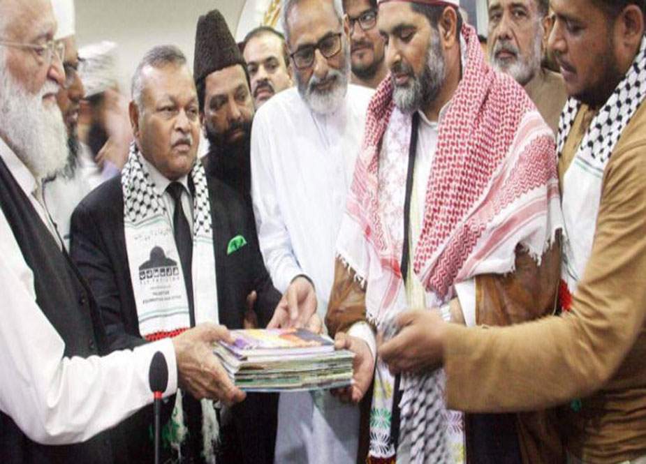 فلسطین فاؤنڈیشن پاکستان کے وفد کی امام مسجد اقصیٰ فلسطین سے ملاقات