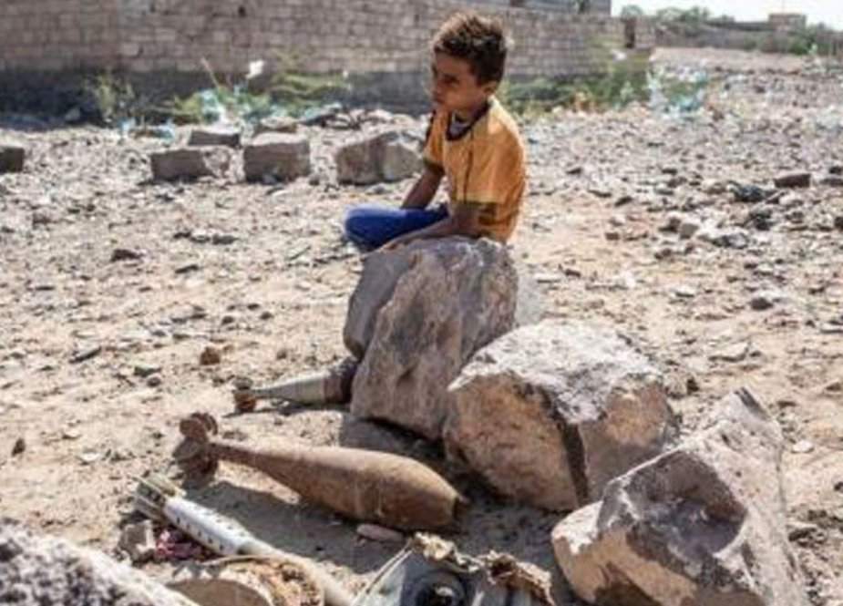 یمن، بارودی سرنگ دھماکے میں 9 سالہ بچہ جاں بحق، 2 زخمی