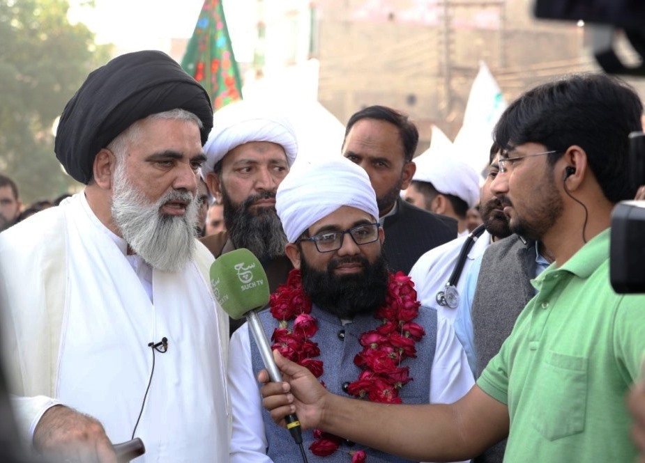 لاہور میں تحریک بیداری امت مصطفیٰ کی عید میلادالنبی کی مناسبت سے ریلی
