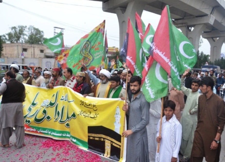 مجلس وحدت مسلمین جنوبی پنجاب کے زیراہتمام عید میلادالنبی ریلی کا اہتمام، شیعہ سنی اکابرین کی شرکت 