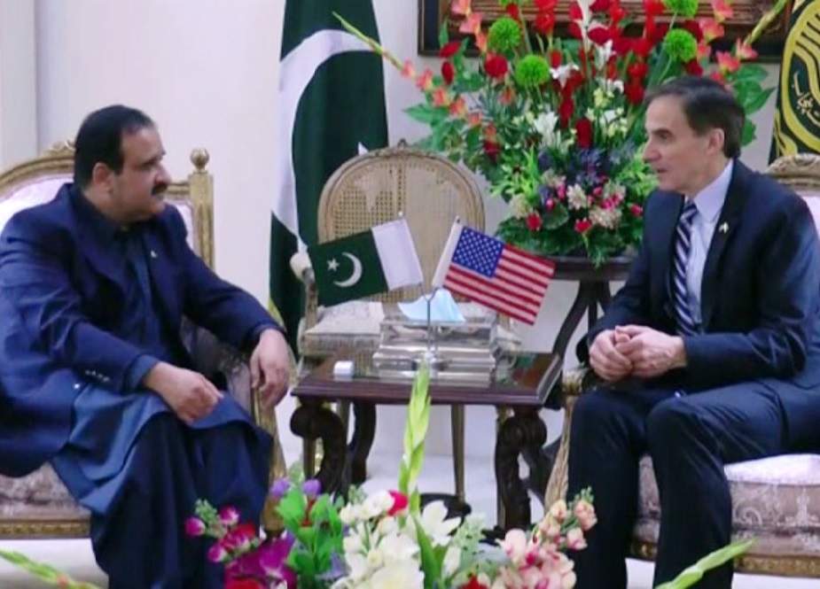 لاہور، وزیراعلیٰ پنجاب سے امریکی سفیر کی ملاقات، باہمی دلچسپی کے امور پر تبادلہ خیال