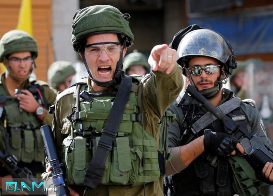 Israeli soldiers during protests earlier this week in occupied West Bank (Reuters)