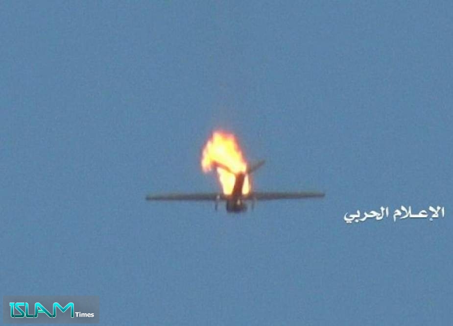 الدفاعات اليمنية تسقط طائرة تجسس للسعودية في جيزان