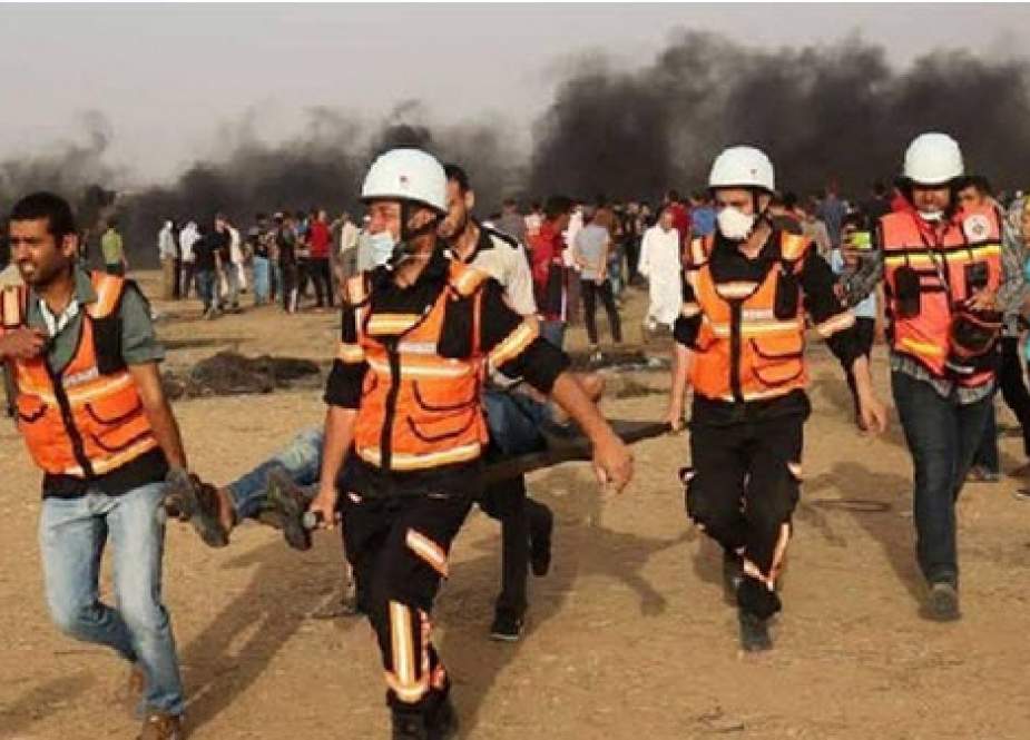 تیراندازی نظامیان صهیونیستی به راهپیمایی مسالمت آمیز فلسطینیان غزه