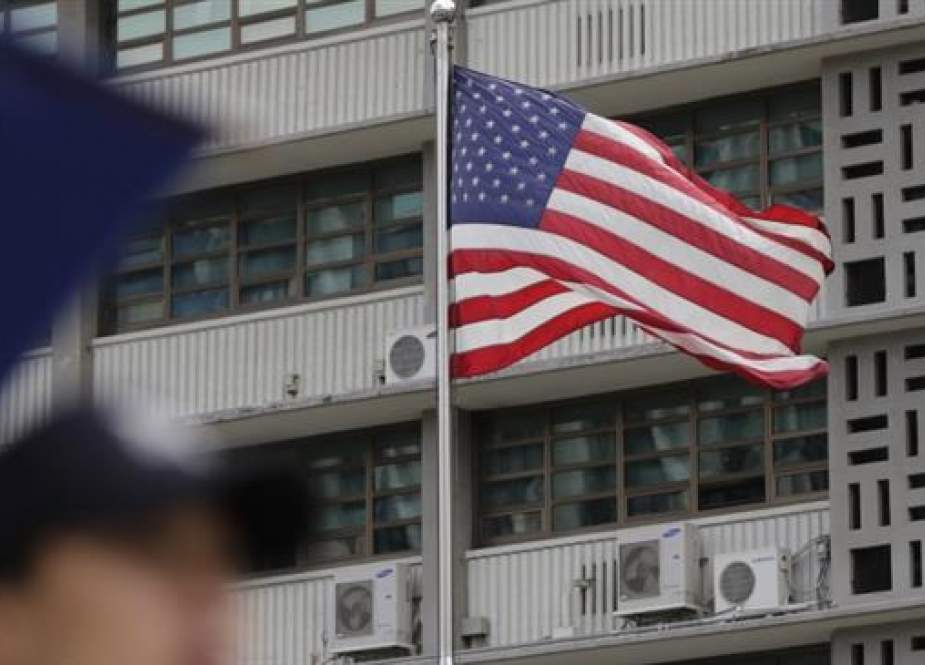 US flag at the US embassy in Seoul, South Korea.jpg