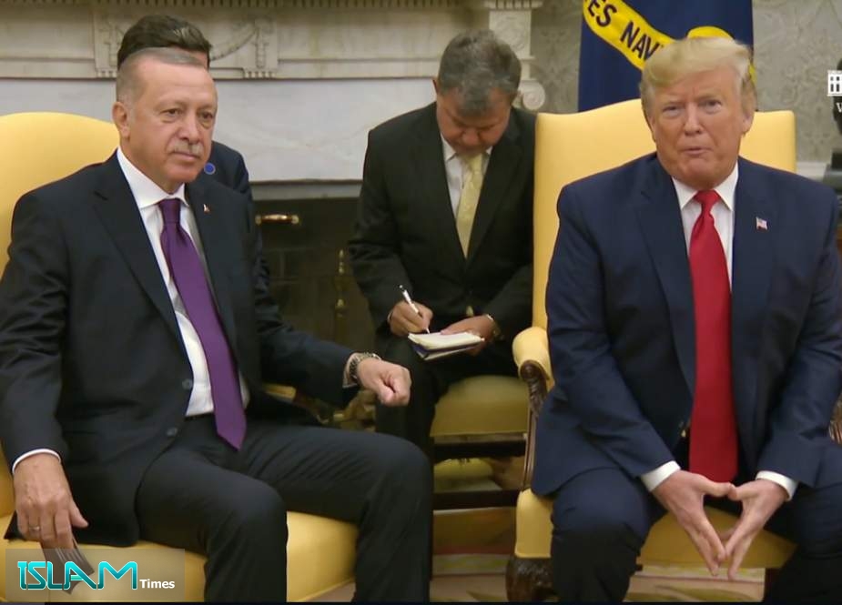 Donald Trump and Recep Tayyip Erdogan meet at the White House