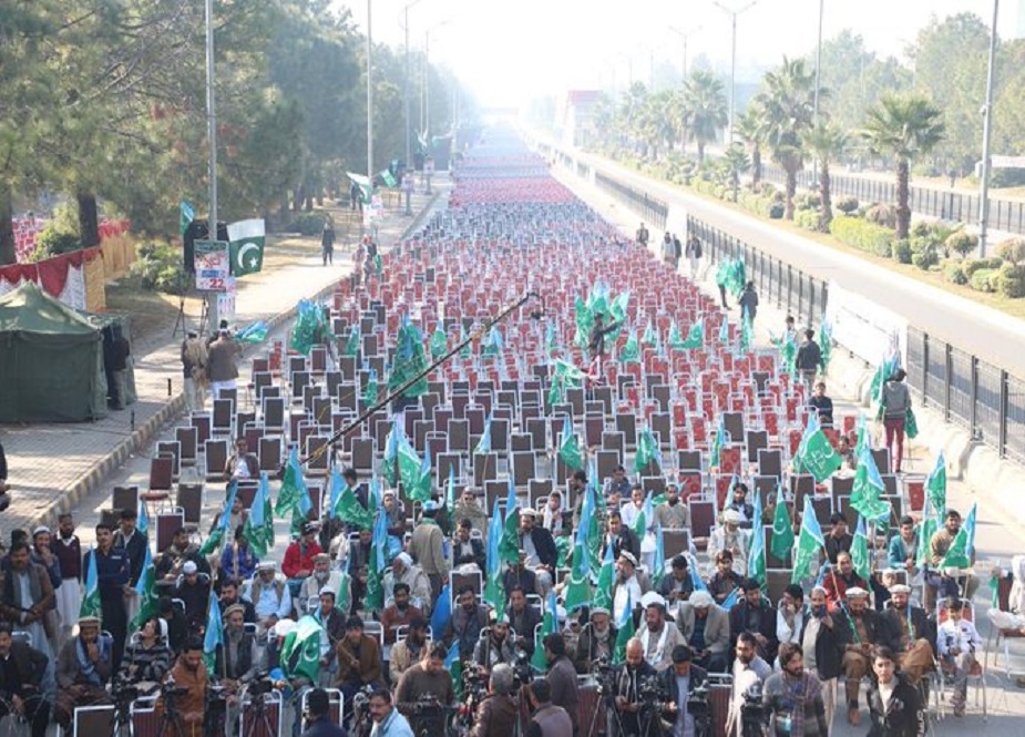 اسلام آباد میں جماعت اسلامی کے کشمیر مارچ کی تصویری جھلکیاں