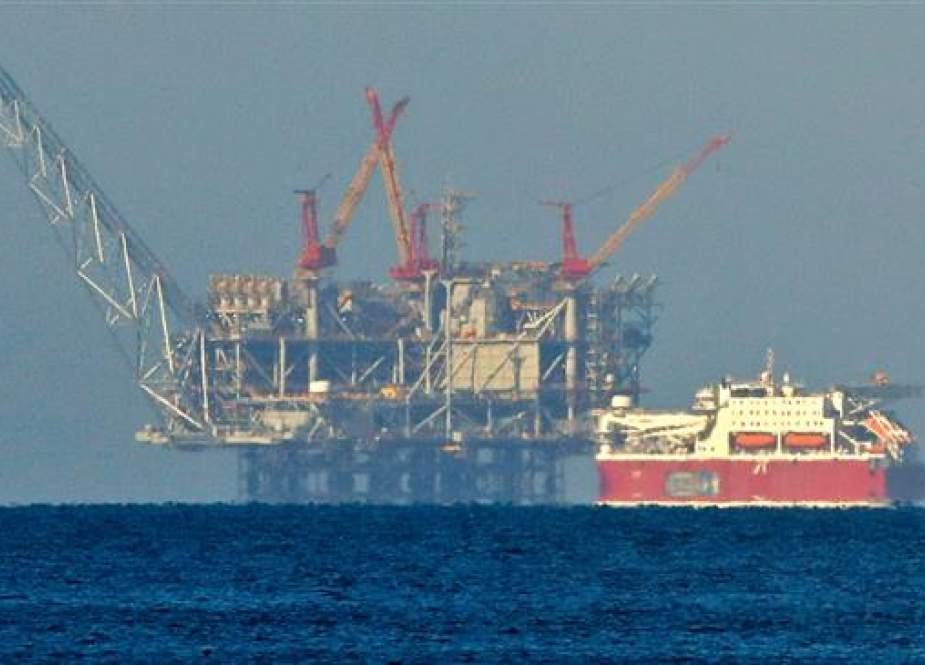 Platform of the Leviathan natural gas field in the Mediterranean Sea.jpg