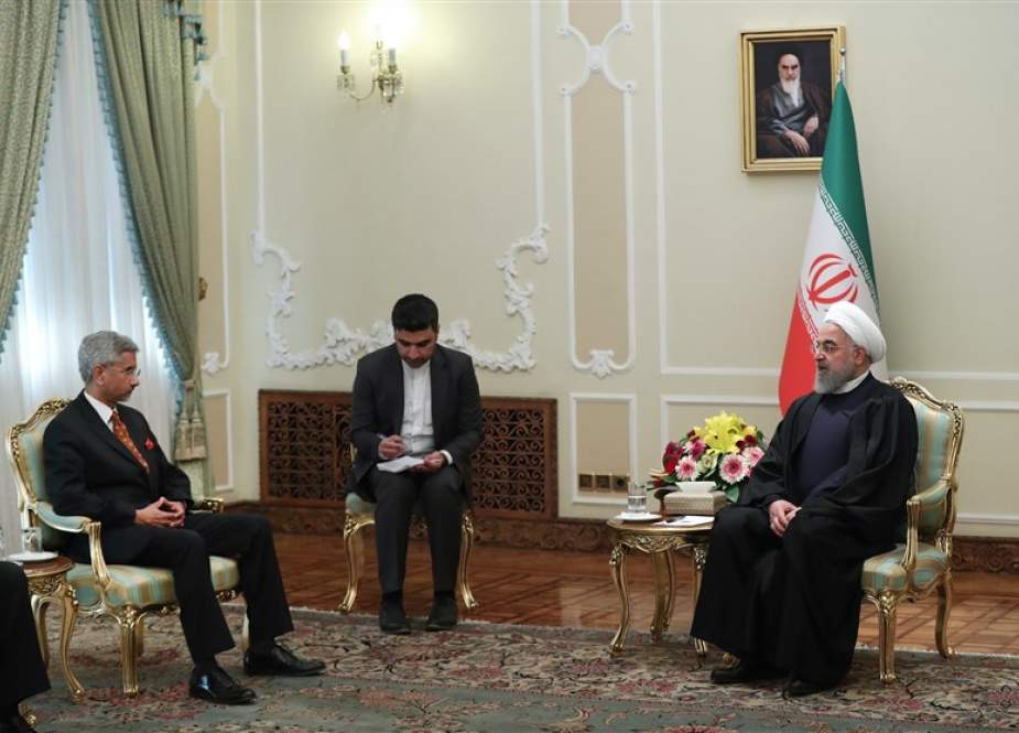 Iranian President Hasan Rouhani met India’s External Affairs Minister Subrahmanyam Jaishankar..jpg