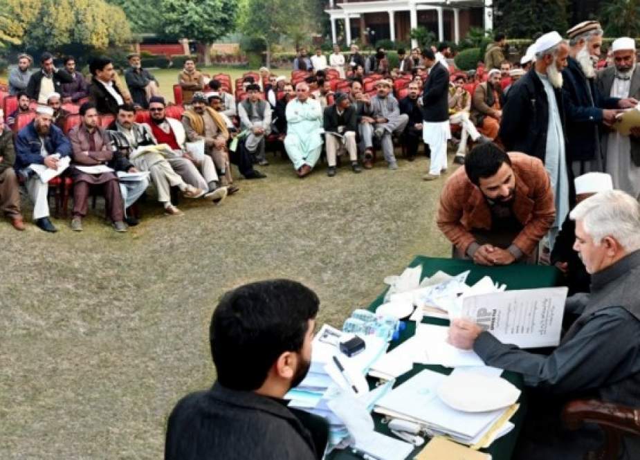 وزیراعلٰی ہاؤس پشاور میں کھلی کچہری کا انعقاد