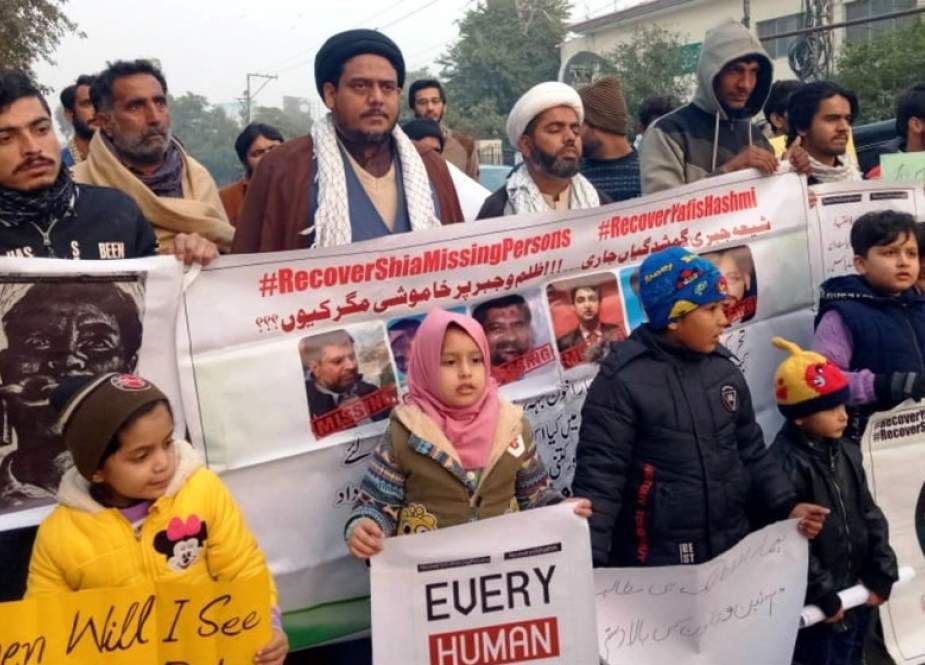 ملتان، جوائنٹ ایکشن کمیٹی فار شیعہ مسنگ کیجانب سے لاپتہ افراد کی بازیابی کیلئے احتجاجی مظاہرہ 