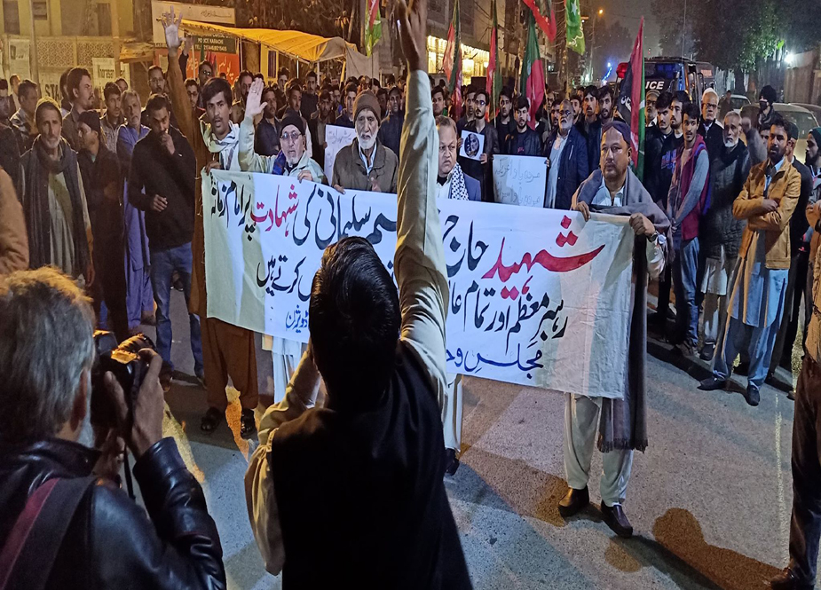حاج قاسم سلیمانی اور ابو مہدی مہندس کی شہادت کیخلاف کراچی میں احتجاجی ریلی