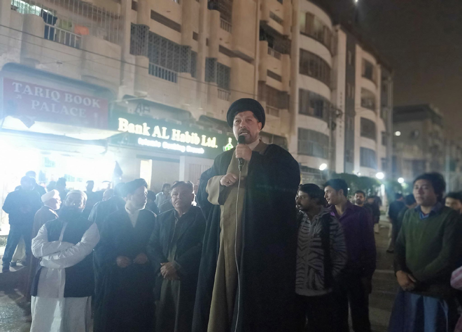 حاج قاسم سلیمانی اور ابو مہدی مہندس کی شہادت کیخلاف کراچی میں احتجاجی ریلی