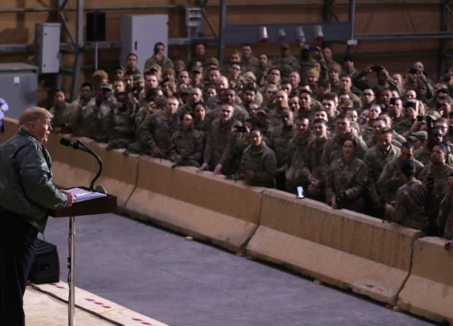 US President Donald Trump delivers remarks to US troops in Al-Asad Air Base in Iraq.JPG