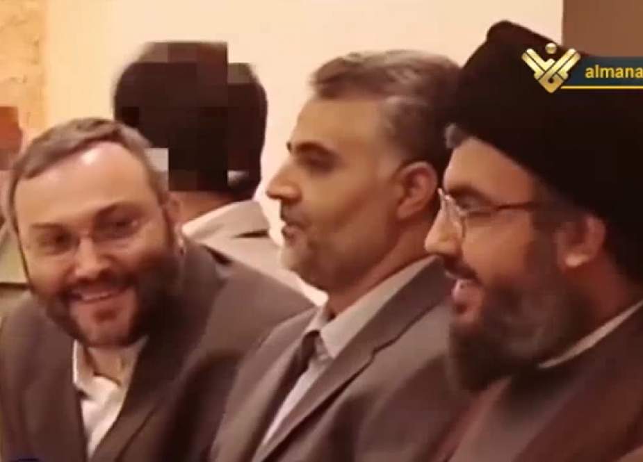 General Qassem Suleimani and Hajj Imad Mghniyeh with Sayyed Hasan Nasrallah..png