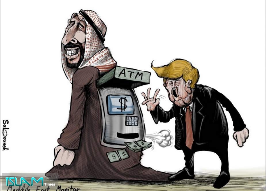 US President Donald Trump: Saudi-US relations ‘strongest ever’ – Cartoon [Sabaaneh/MiddleEastMonitor]