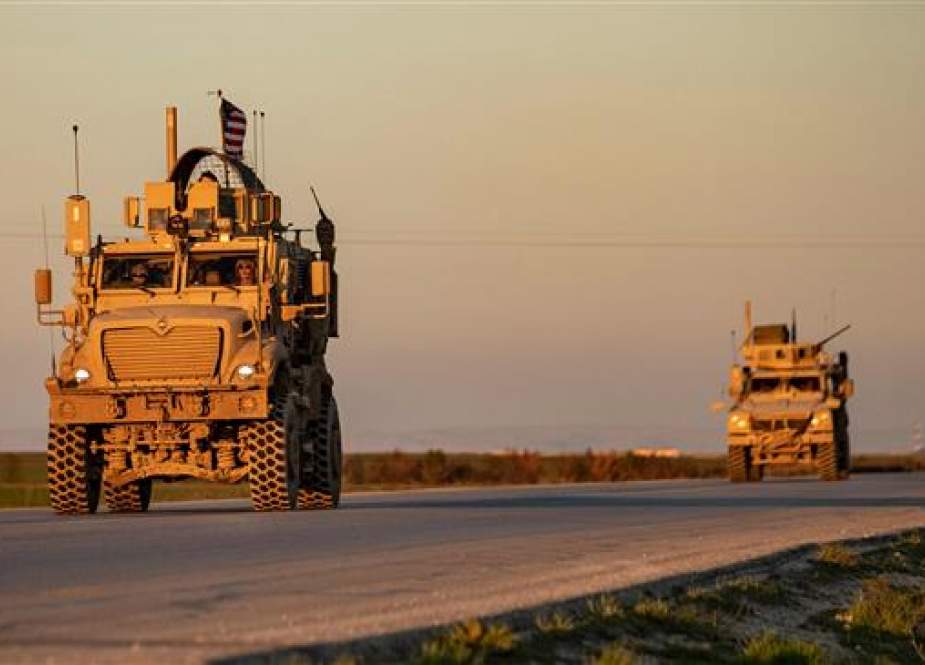 US military convoy on the outskirts of the Kurdish-majority northeastern Syrian city of Qamishli.jpg