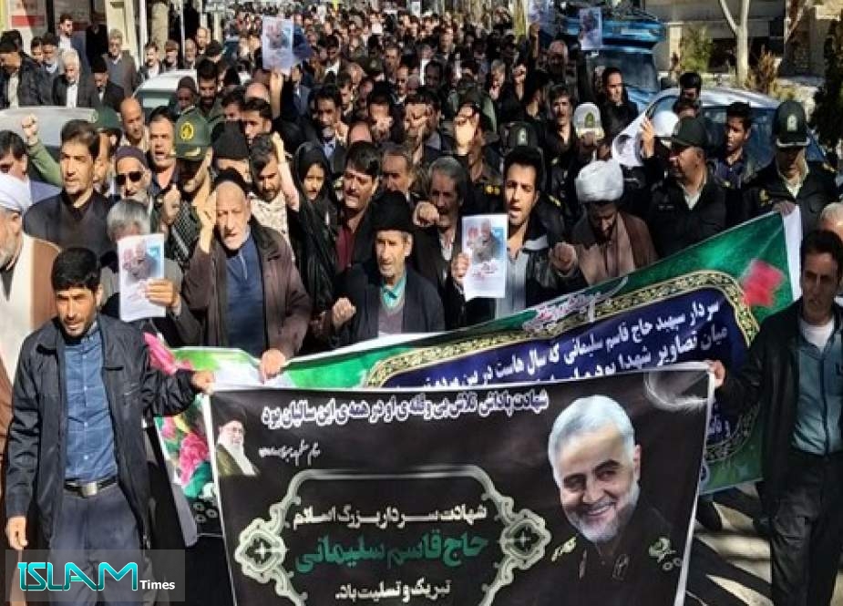 مسيرات حاشدة في المدن الايرانية دعما للحرس الثوري