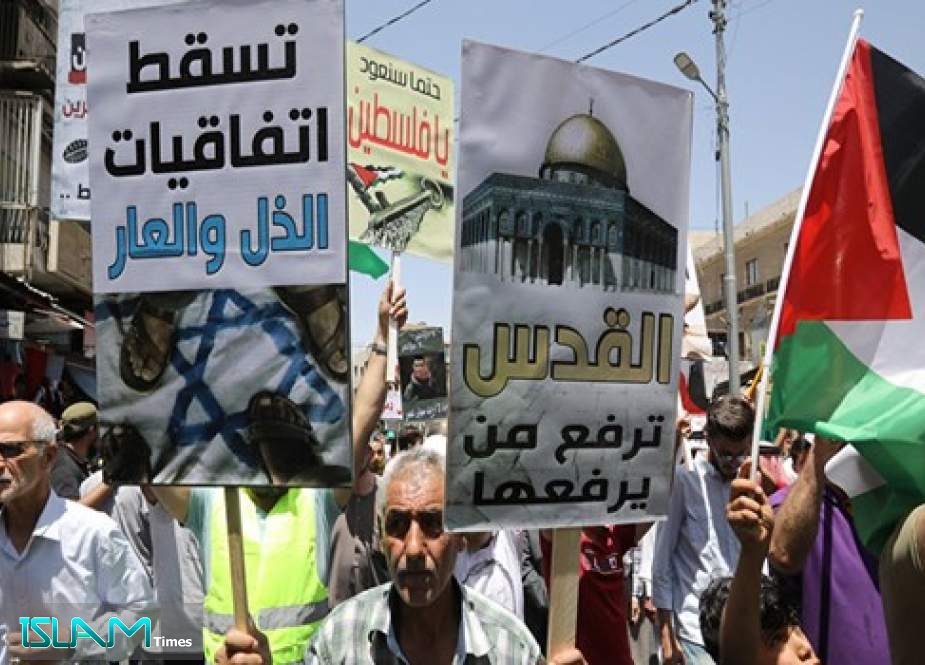 الأردن... مسيرة ترفض اتفاقية الغاز مع الكيان ‘‘الاسرائيلي‘‘