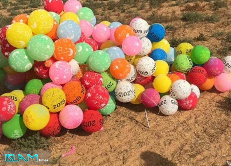 سقوط بالونات متفجرة على مستوطنات غلاف غزة