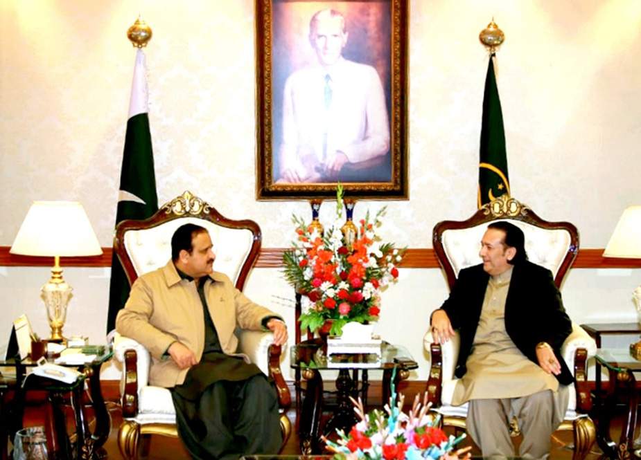 لاہور، گورنر گلگت بلتستان راجہ جلال کی وزیراعلٰی پنجاب عثمان بزدار سے ملاقات