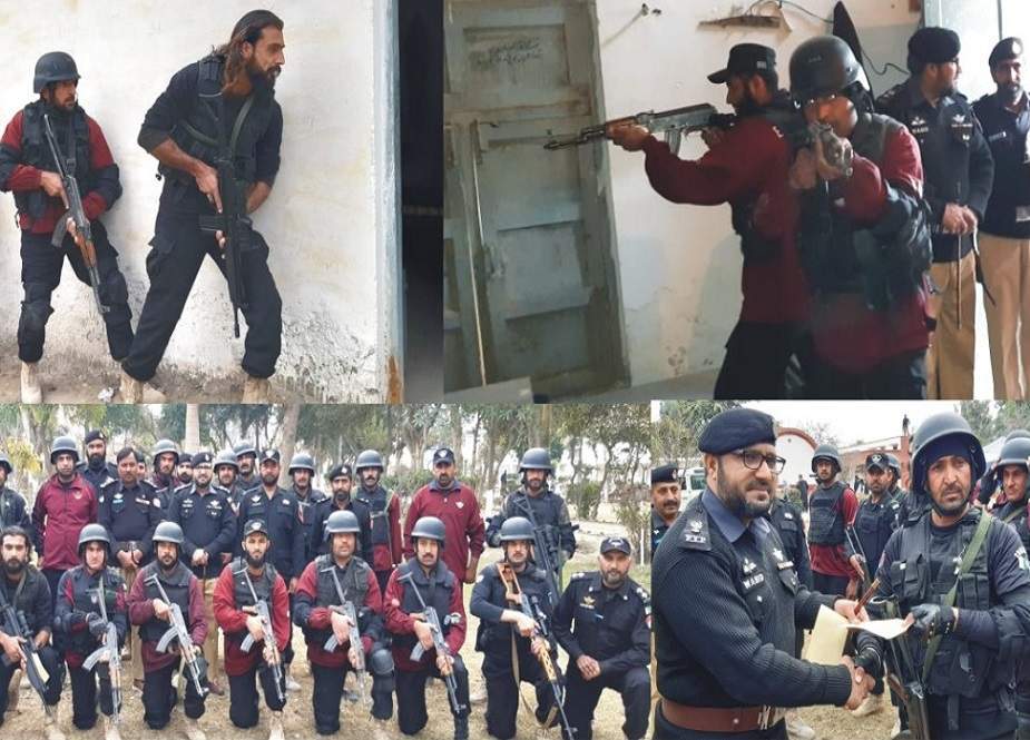 ڈی آئی خان، پولیس لائنز میں انسداد دہشتگردی کارروائیوں کی مشقیں