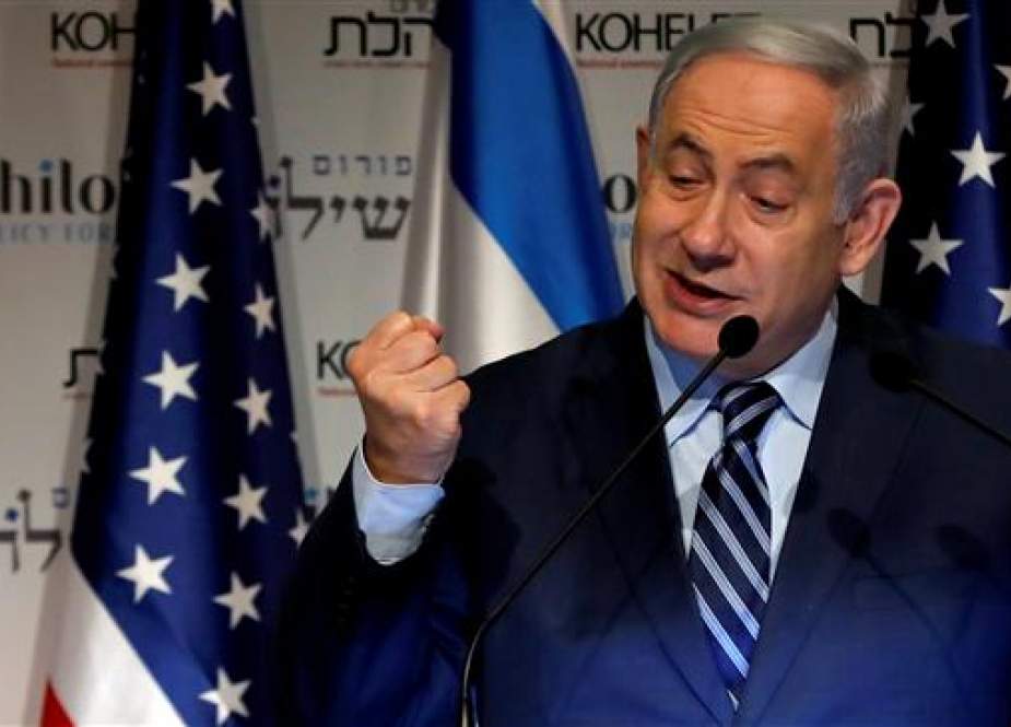 Israeli Prime Minister Benjamin Netanyahu speaks during a conference in Jerusalem al-Quds.jpg