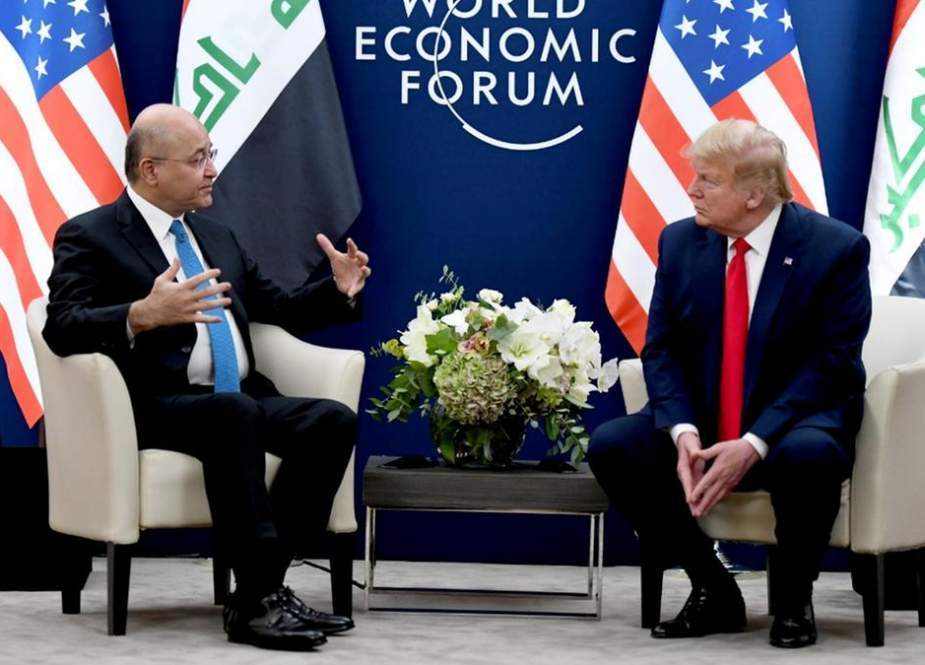 عراقی صدر سے ملاقات میں ٹرمپ نے فوجی انخلاء کو توہین آمیز حقیقت تسلیم کر لیا