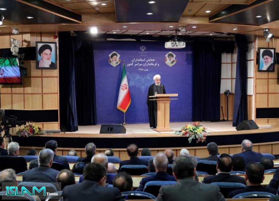 الرئيس روحاني: قوتنا تتمثل بالحضور الشعبي