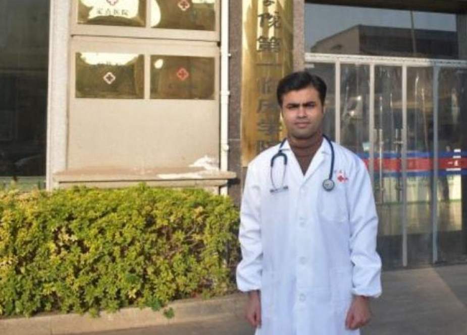 ووہان میں پاکستانی ڈاکٹر کی رضاکارانہ خدمات پر چین کا اظہار تشکر