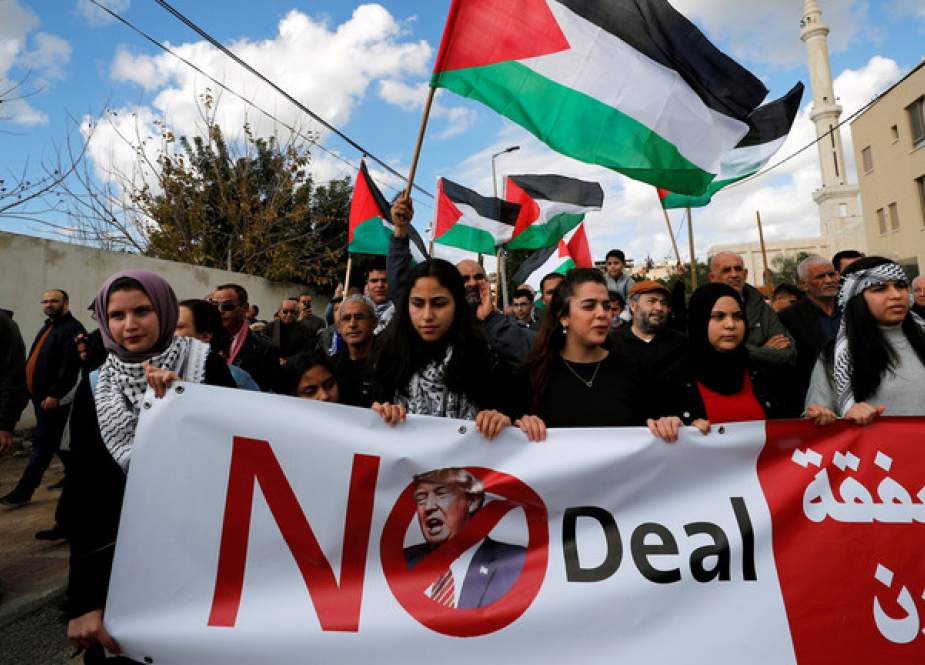 Israeli Arabs protest against Trump
