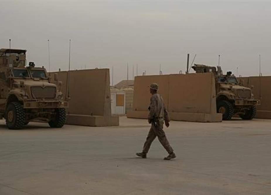 US Marines stationed in the Ain al-Assad airbase in Iraq