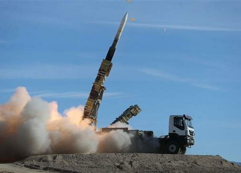 Sayyad 2 missile is fired by the Talash air defense system.jpg