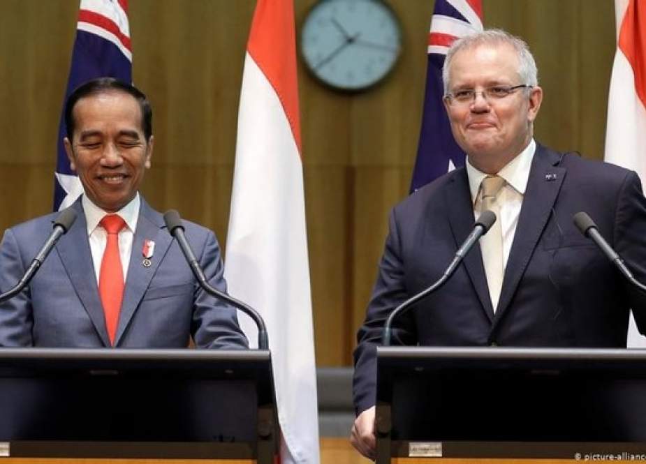 Presiden Republik Indonesia Joko Widododan Perdana Menteri Australia Scott Morrison (AP)